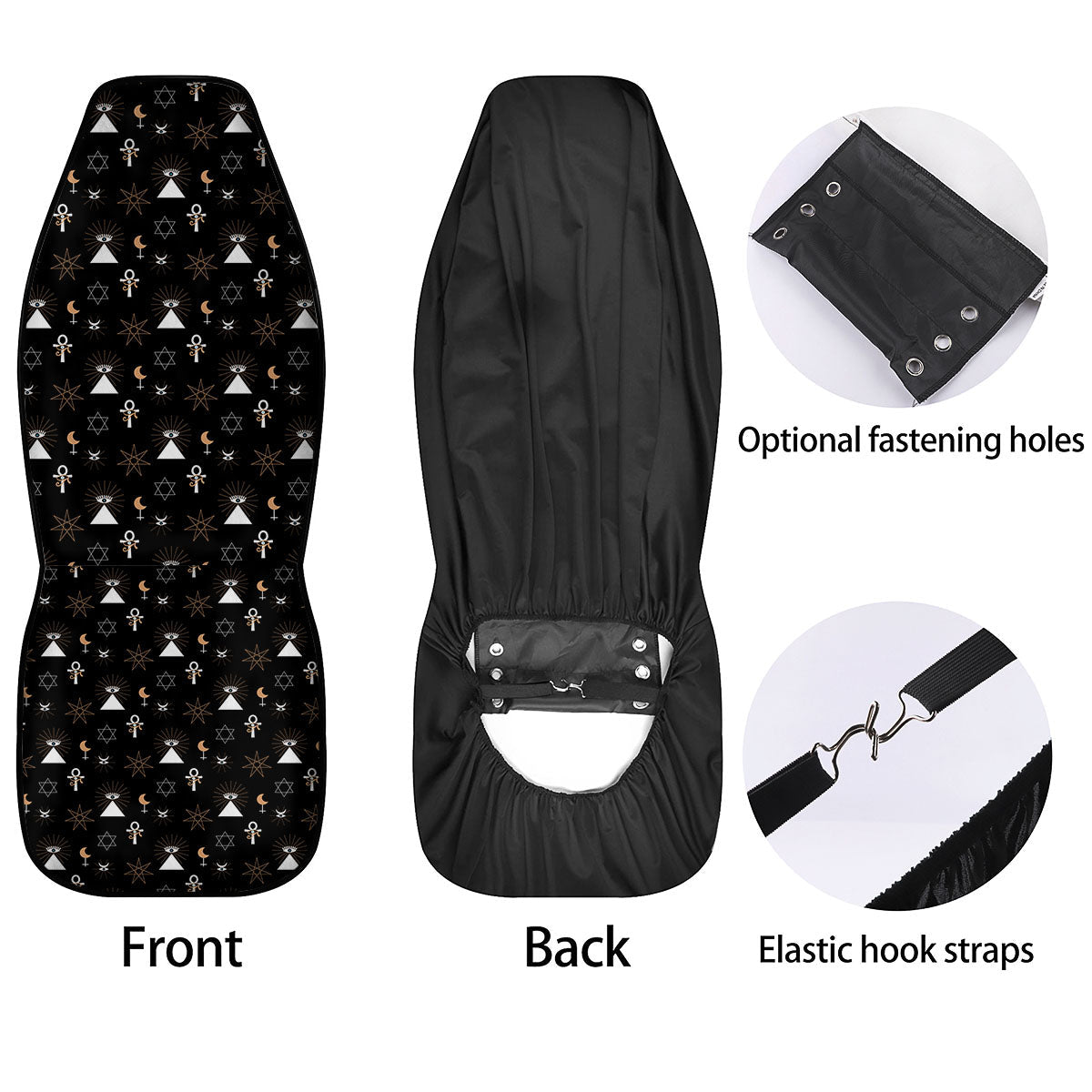 Eye Of Horus Egypt Print Pattern Car Seat Covers-grizzshop