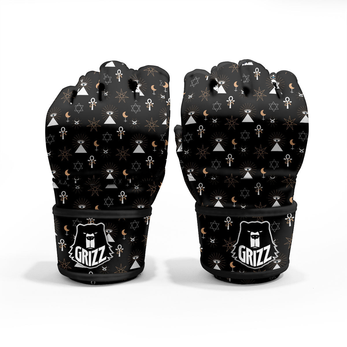 Eye Of Horus Egypt Print Pattern MMA Gloves-grizzshop