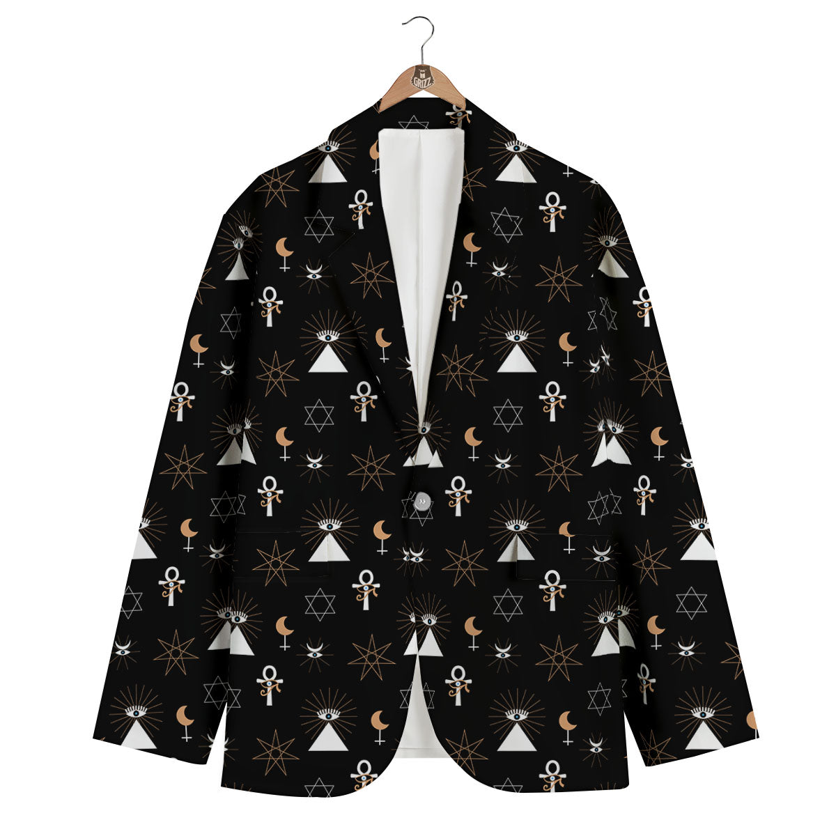 Eye Of Horus Egypt Print Pattern Men's Blazer-grizzshop
