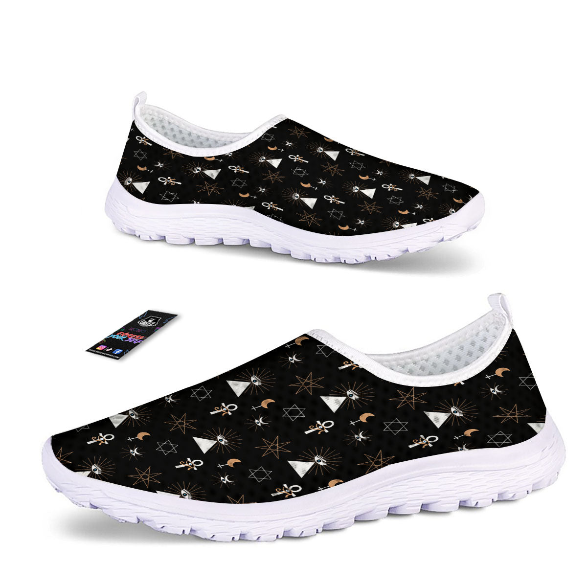 Eye Of Horus Egypt Print Pattern Nurse Shoes-grizzshop