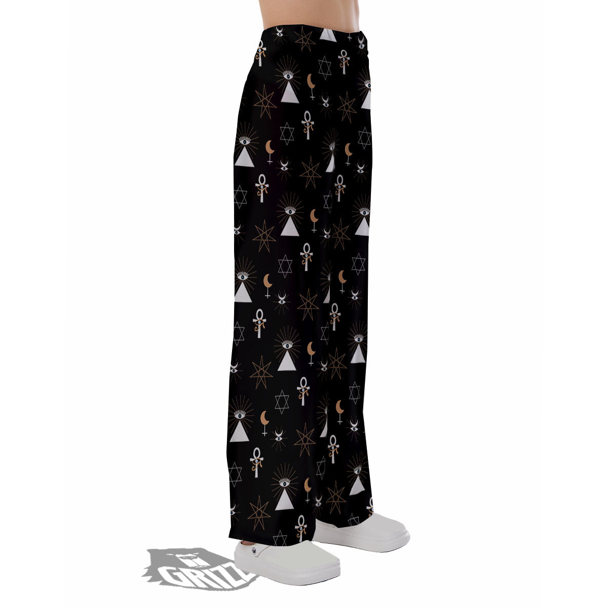 Eye Of Horus Egypt Print Pattern Pajama Pants-grizzshop