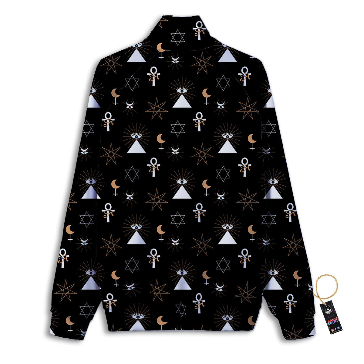 Eye Of Horus Egypt Print Pattern Track Jacket-grizzshop