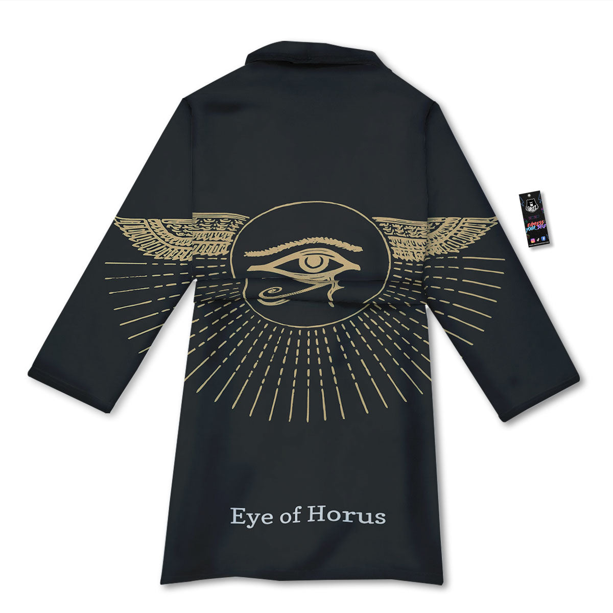 Eye Of Horus Egyptian Print Bathrobe-grizzshop