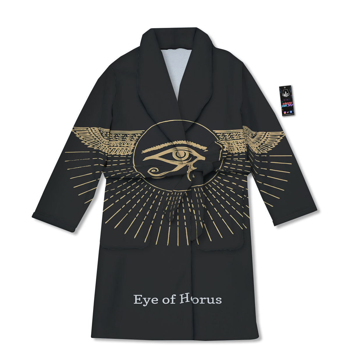 Eye Of Horus Egyptian Print Bathrobe-grizzshop