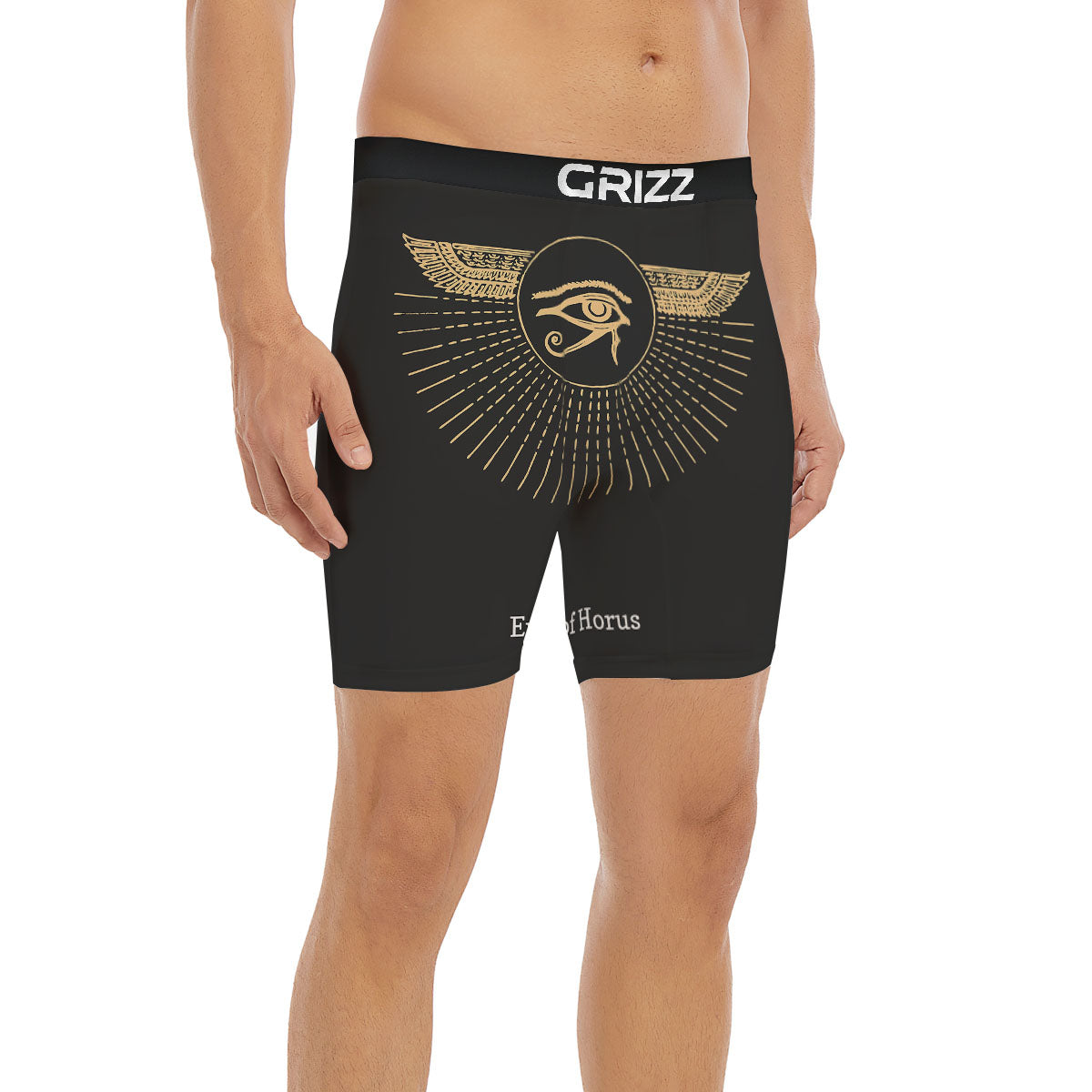 Eye Of Horus Egyptian Print Boxer Briefs-grizzshop