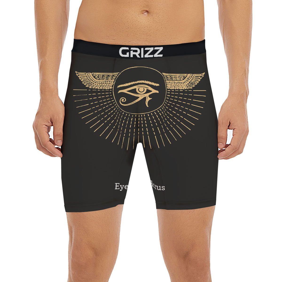 Eye Of Horus Egyptian Print Boxer Briefs-grizzshop