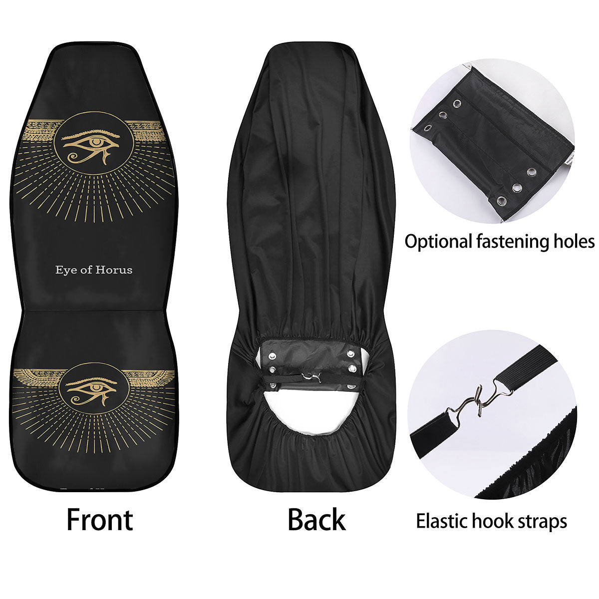 Eye Of Horus Egyptian Print Car Seat Covers-grizzshop