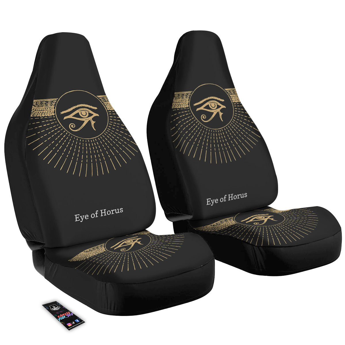 Eye Of Horus Egyptian Print Car Seat Covers-grizzshop
