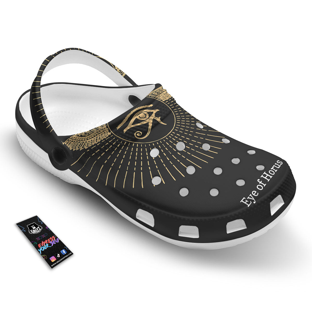 Eye Of Horus Egyptian Print Clog-grizzshop
