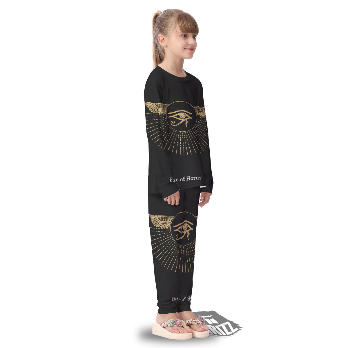 Eye Of Horus Egyptian Print Kid's Pajamas-grizzshop