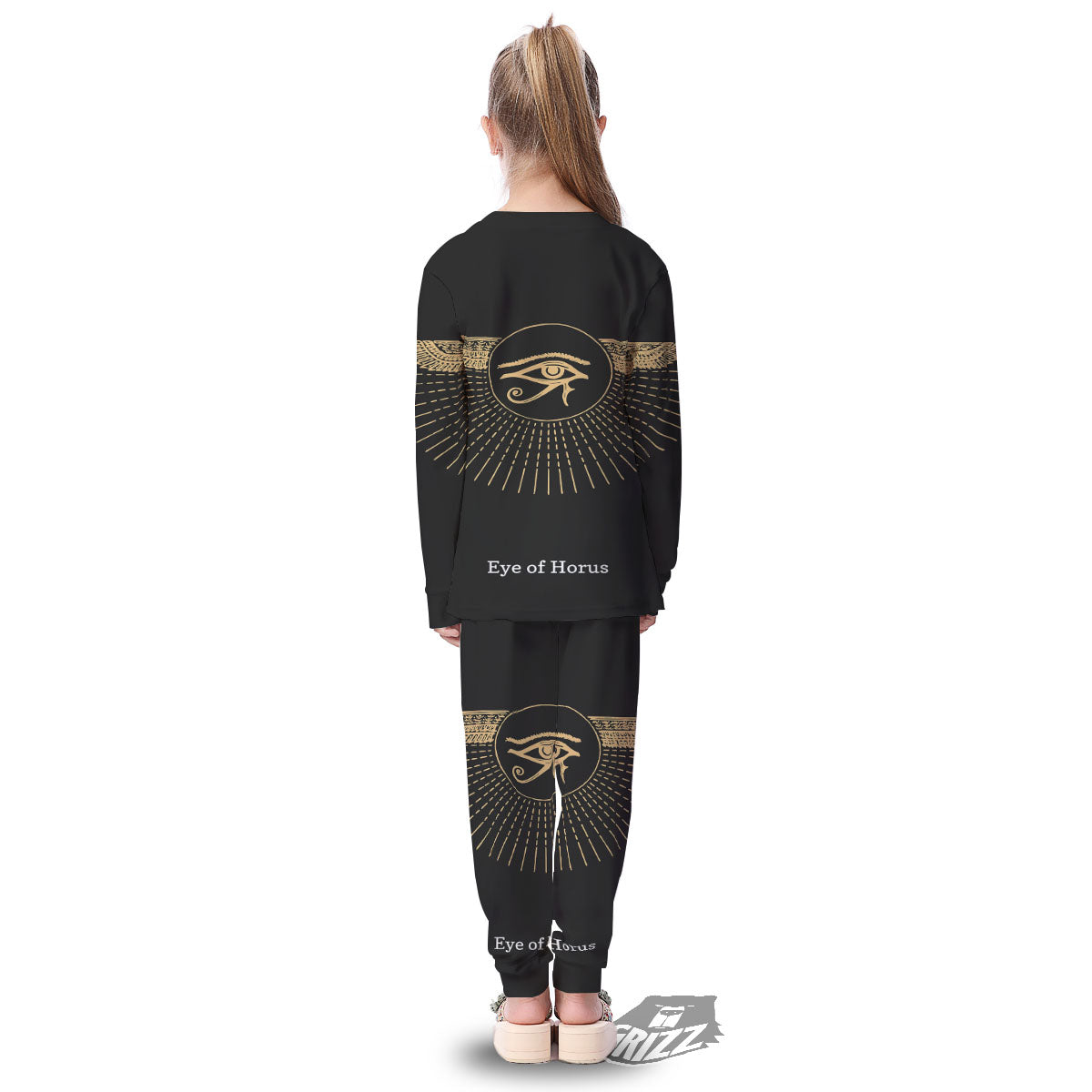 Eye Of Horus Egyptian Print Kid's Pajamas-grizzshop