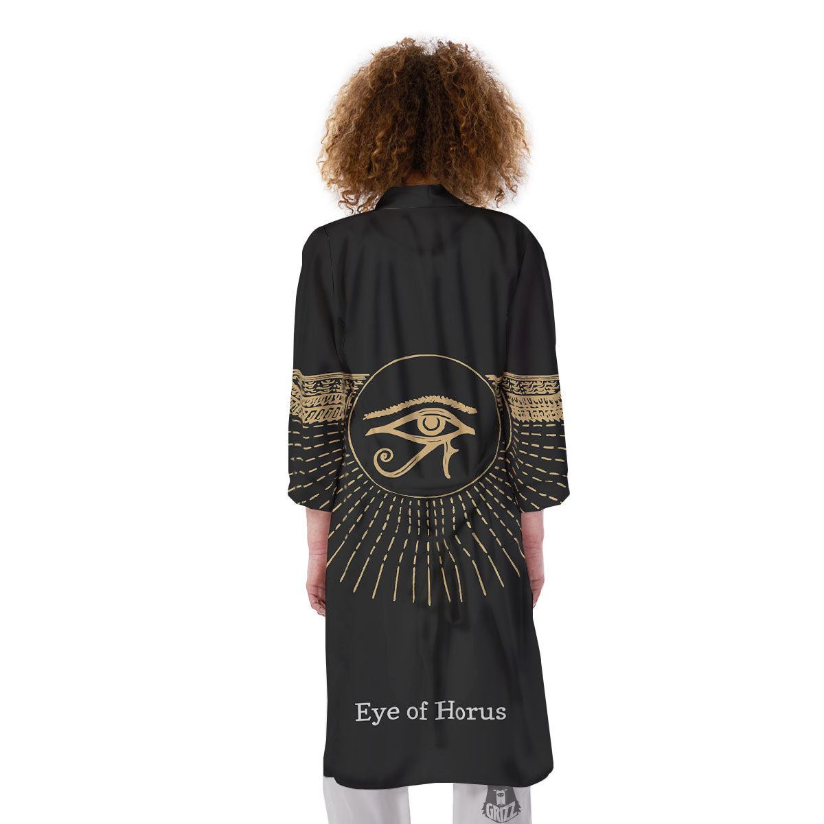 Eye Of Horus Egyptian Print Kimono-grizzshop