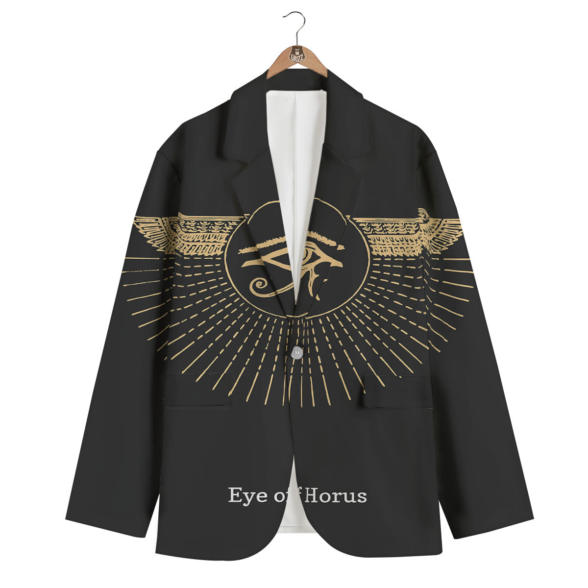 Eye Of Horus Egyptian Print Men's Blazer-grizzshop