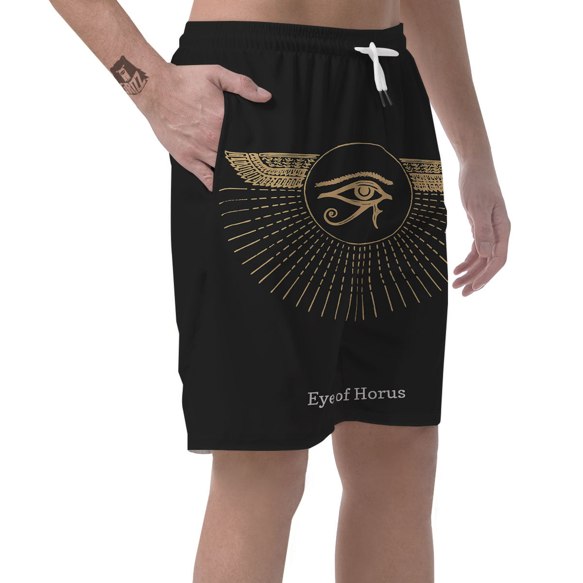 Eye Of Horus Egyptian Print Men's Shorts-grizzshop