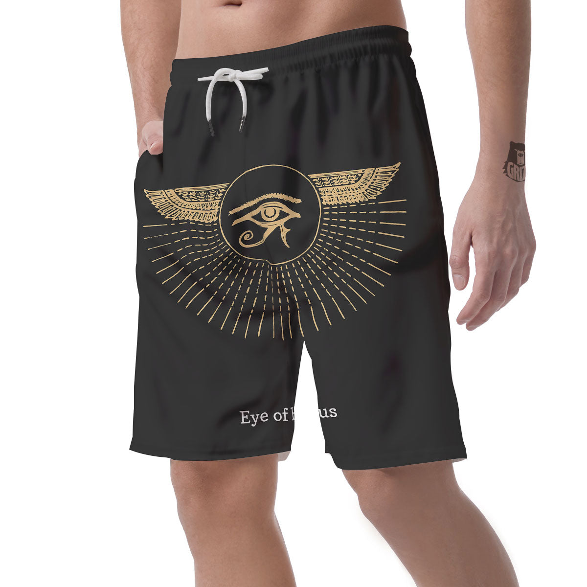 Eye Of Horus Egyptian Print Men's Shorts-grizzshop