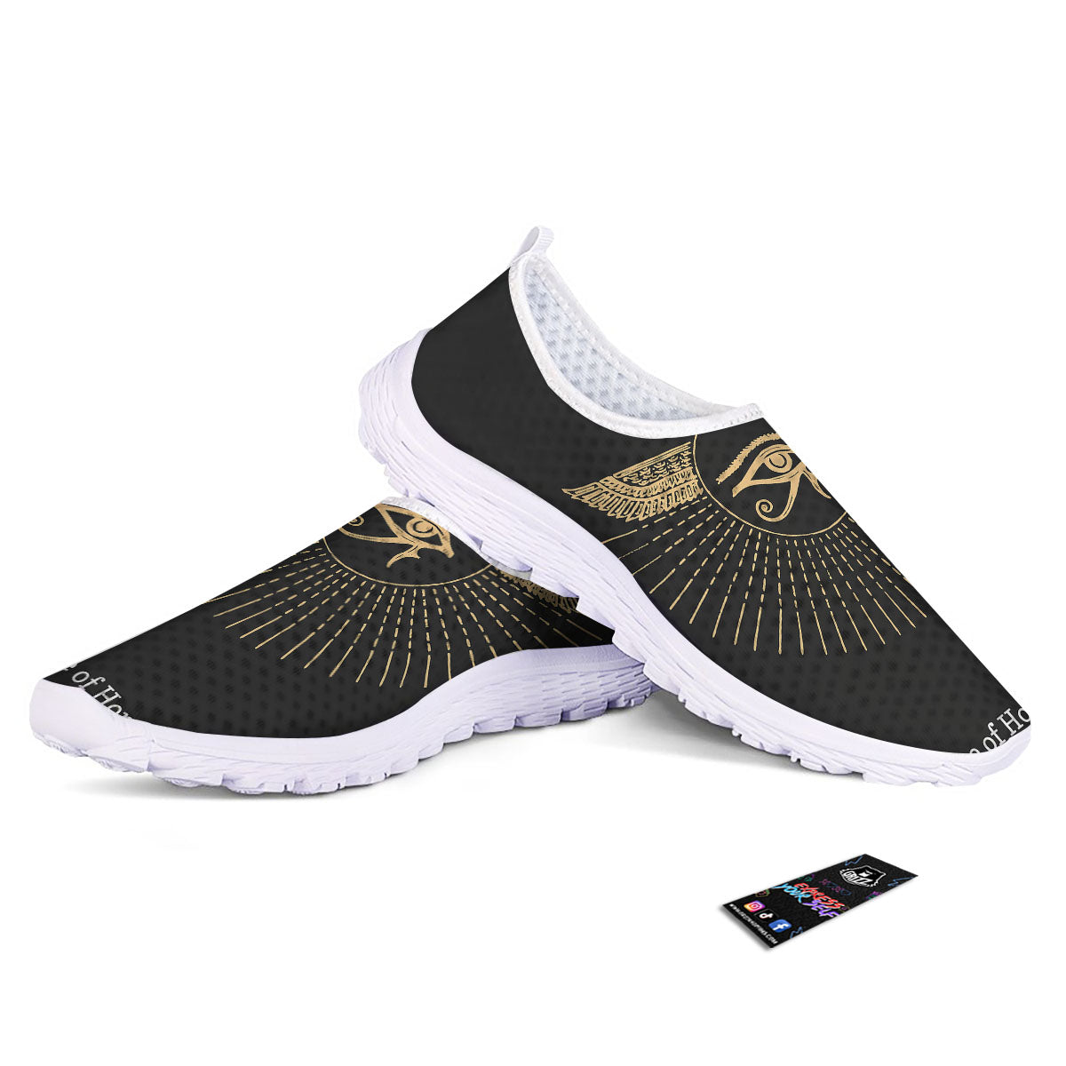 Eye Of Horus Egyptian Print Nurse Shoes-grizzshop