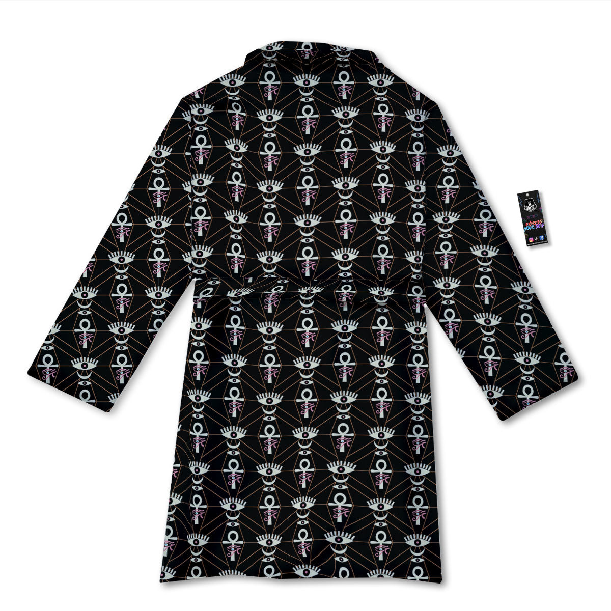 Eye Of Horus Egyptian Print Pattern Bathrobe-grizzshop