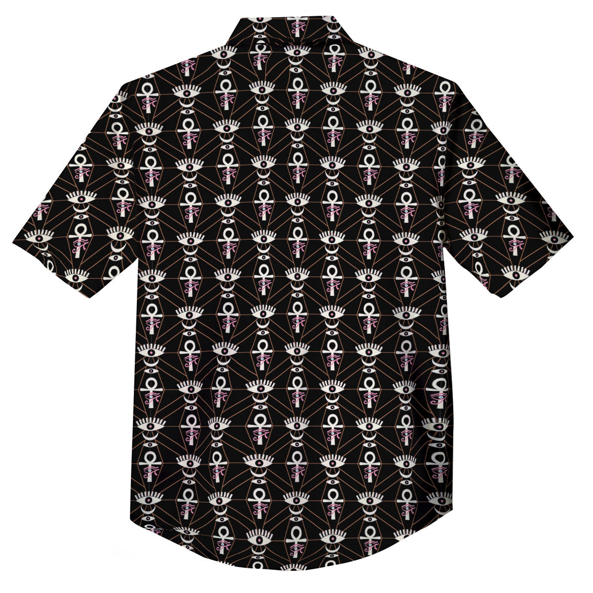 Eye Of Horus Egyptian Print Pattern Button Up Shirt-grizzshop