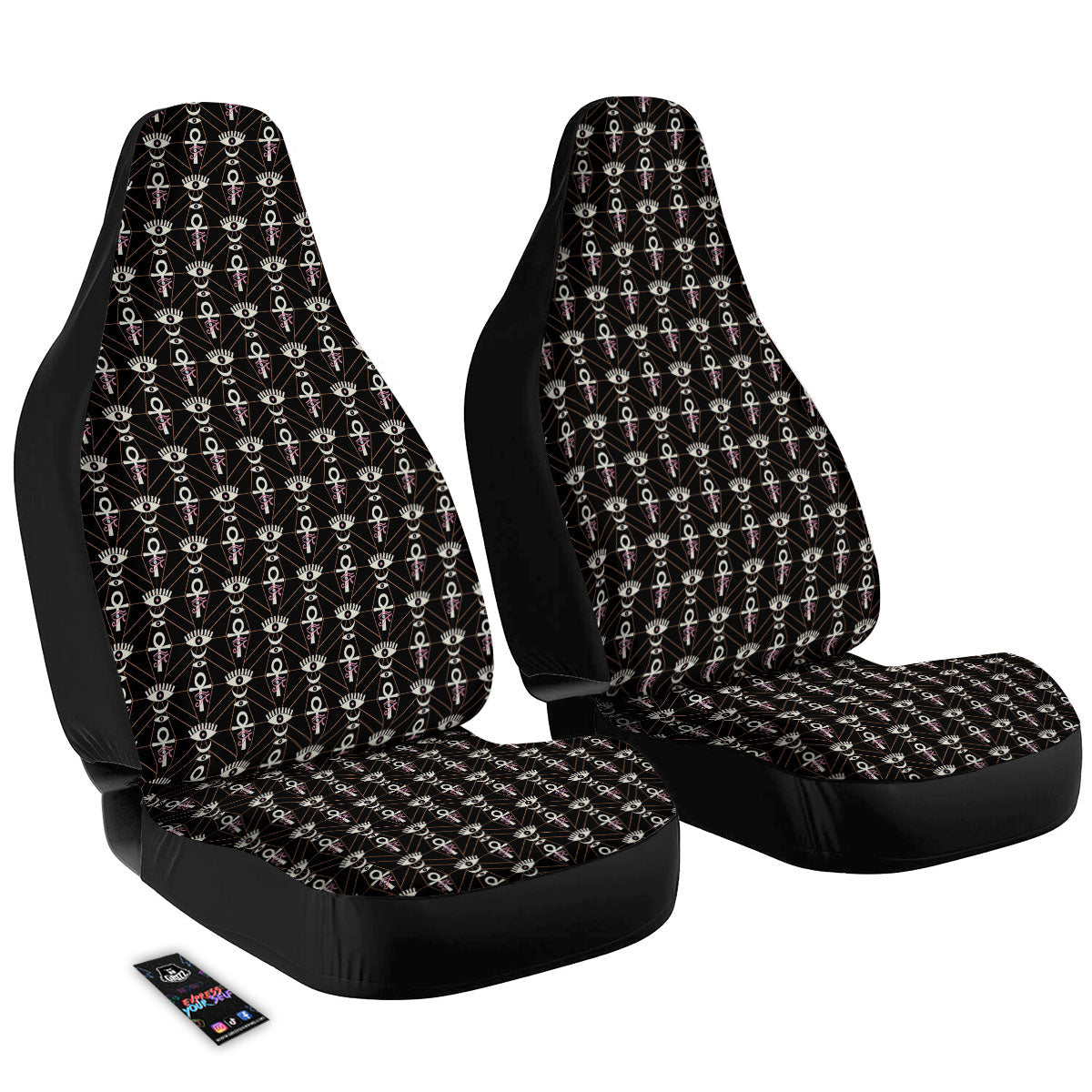 Eye Of Horus Egyptian Print Pattern Car Seat Covers-grizzshop