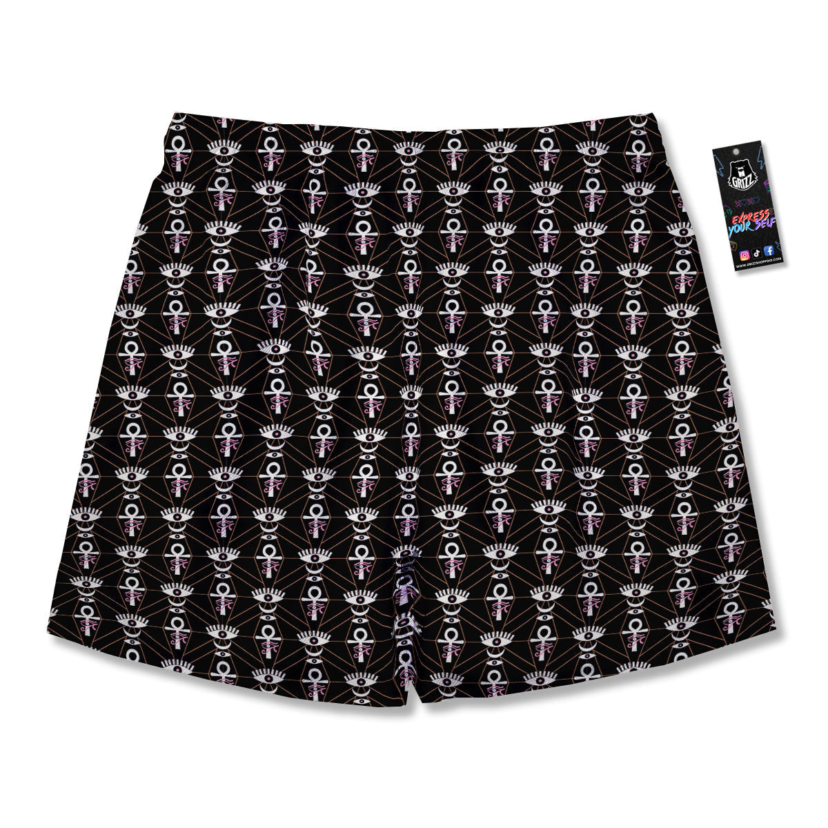 Eye Of Horus Egyptian Print Pattern Men's Running Shorts-grizzshop
