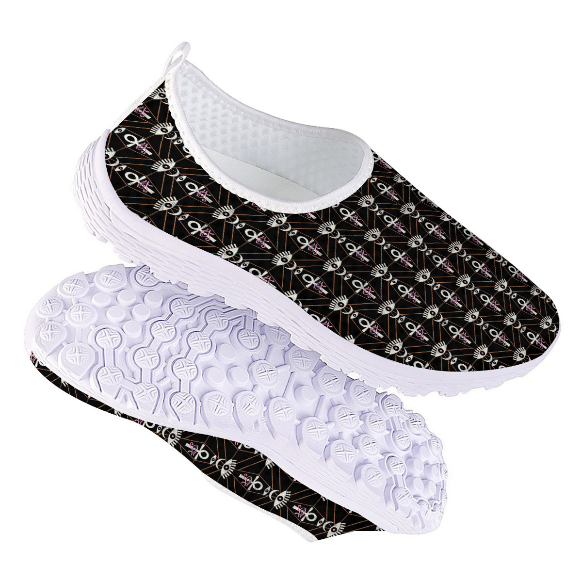 Eye Of Horus Egyptian Print Pattern Nurse Shoes-grizzshop