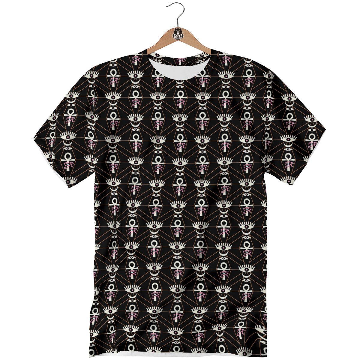 Eye Of Horus Egyptian Print Pattern T-Shirt-grizzshop