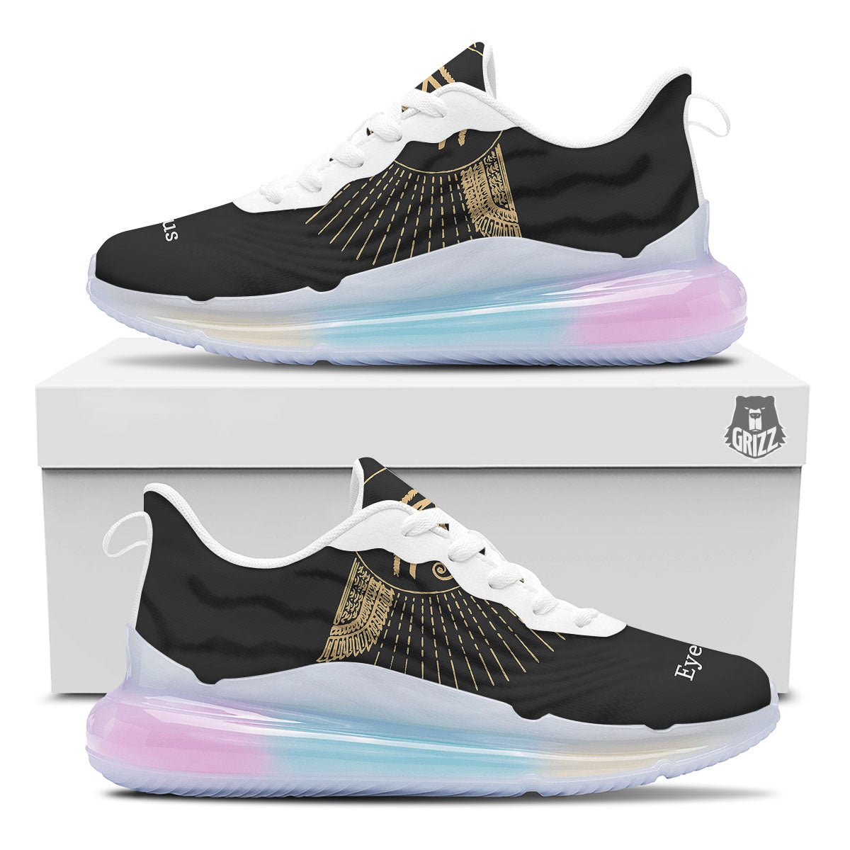Eye Of Horus Egyptian Print Running Sneakers-grizzshop