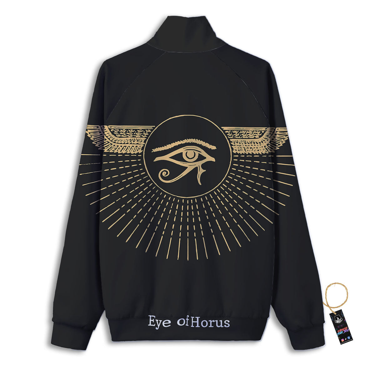 Eye Of Horus Egyptian Print Track Jacket-grizzshop