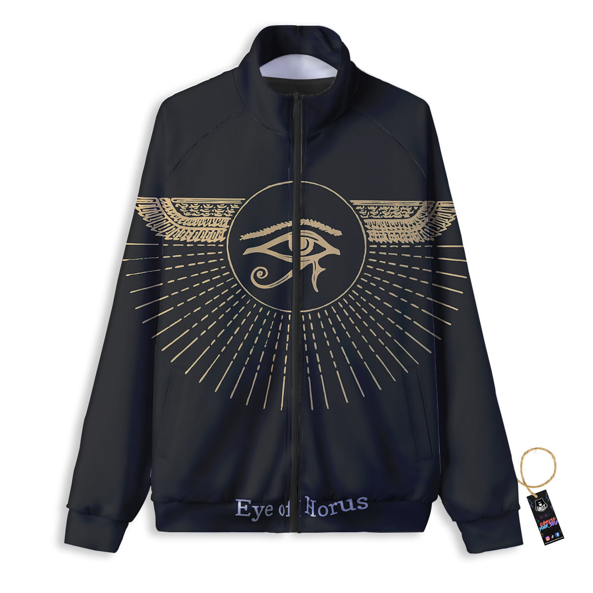 Eye Of Horus Egyptian Print Track Jacket-grizzshop
