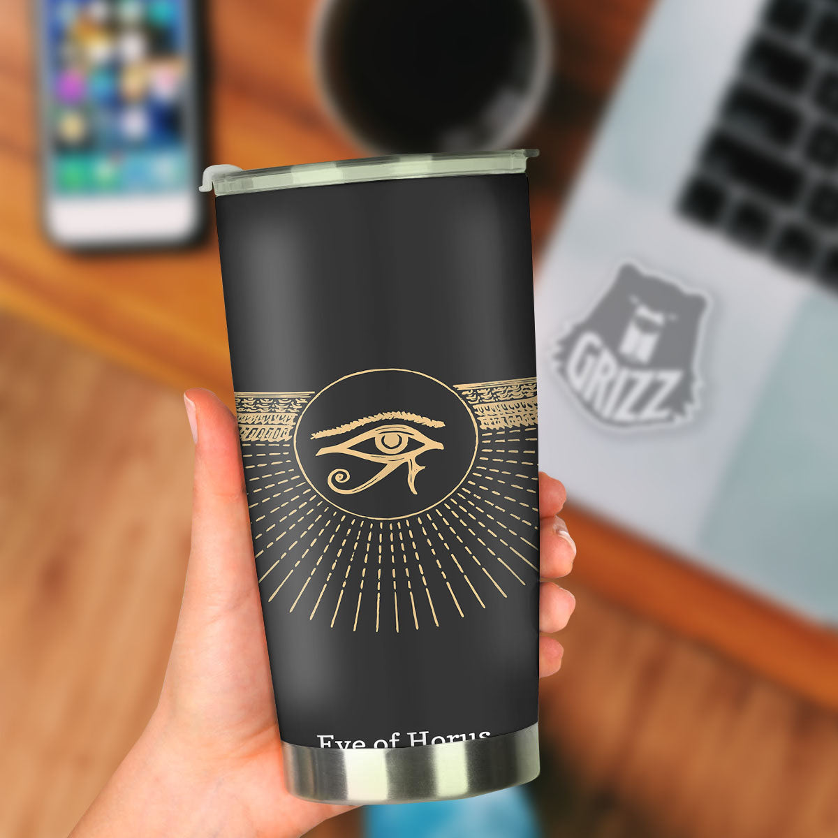 Eye Of Horus Egyptian Print Tumbler-grizzshop
