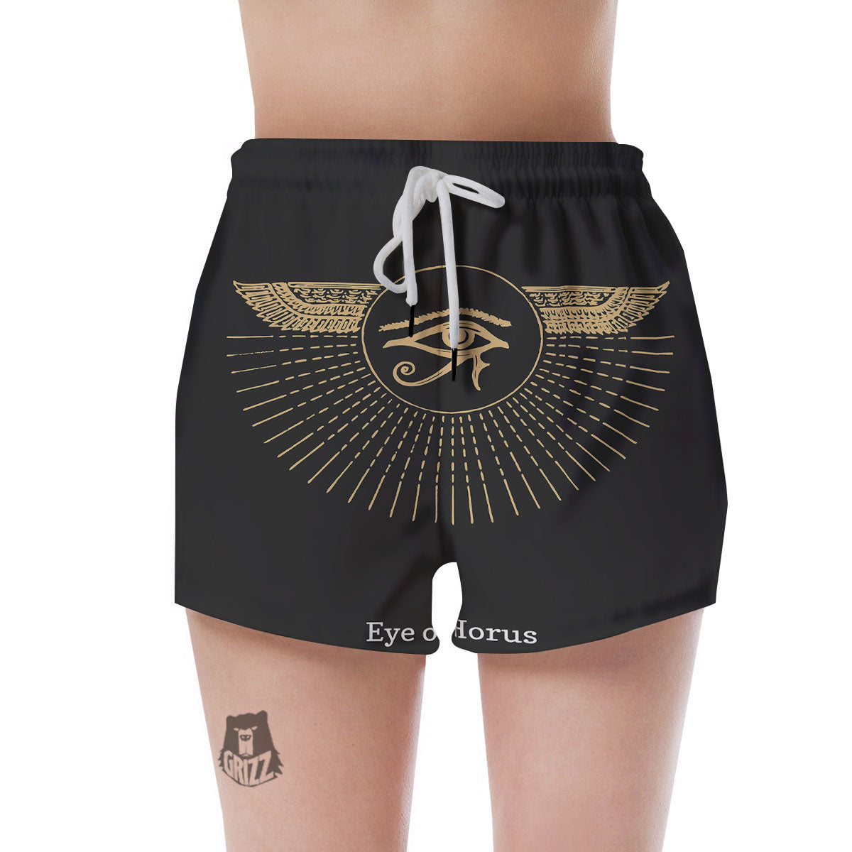 Eye Of Horus Egyptian Print Women's Shorts-grizzshop