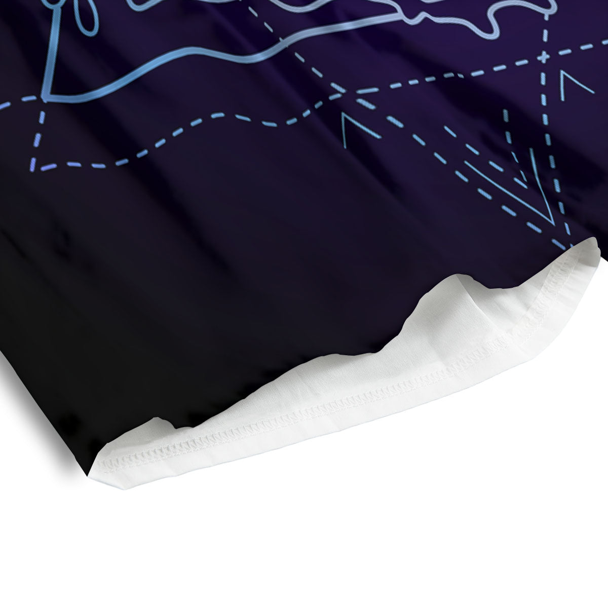 Eye Of Providence Black Purple Print Men's Athletic Shorts