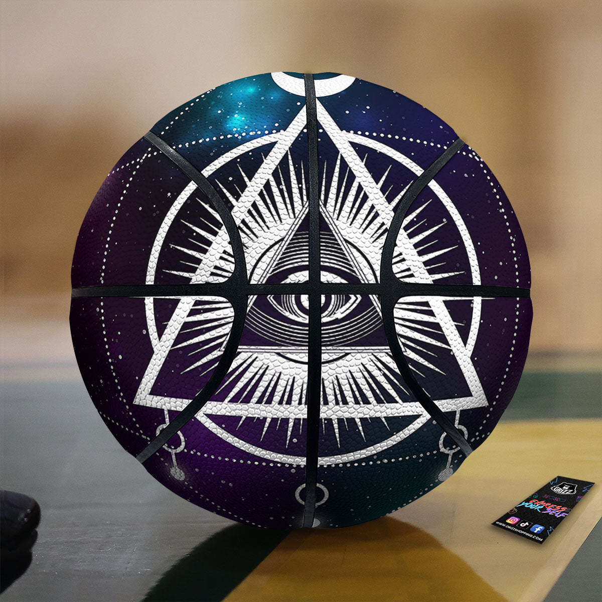 Flamingo And Pineapple Print Pattern Basketball