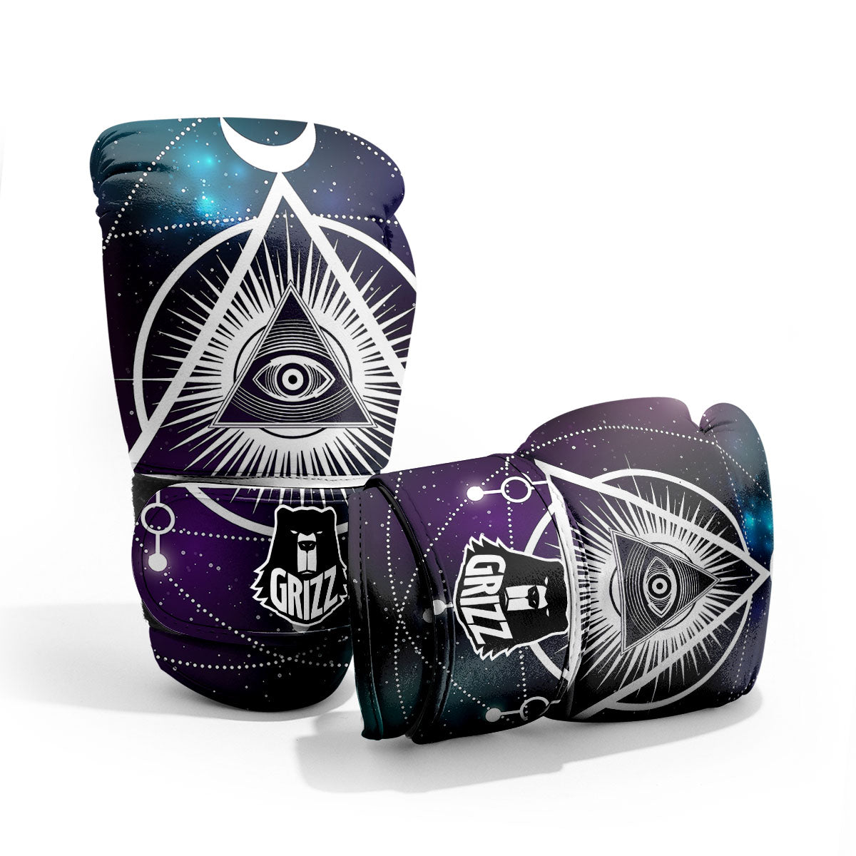 Eye Of Providence Galaxy Print Pro Boxing Glove