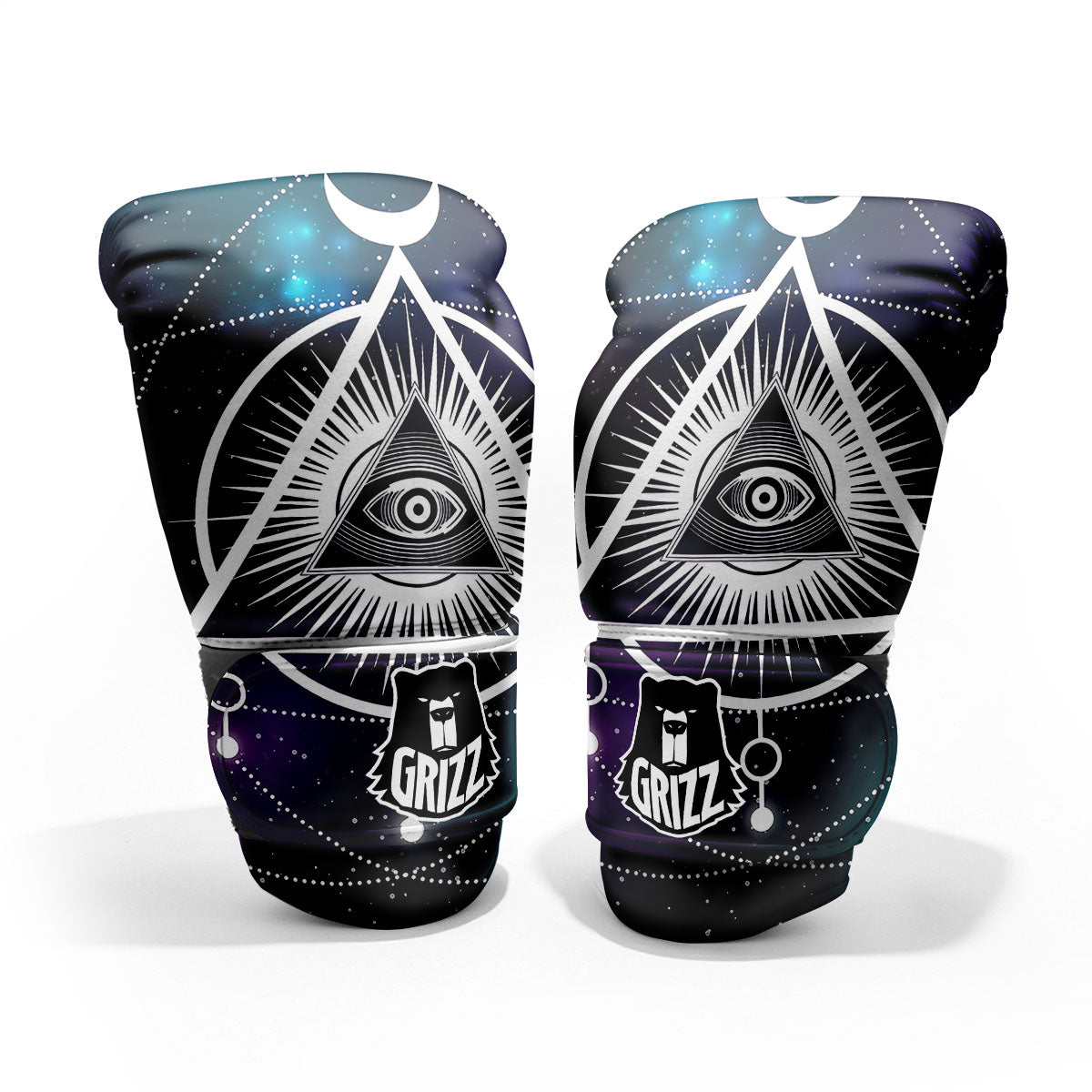 Eye Of Providence Galaxy Print Pro Boxing Glove