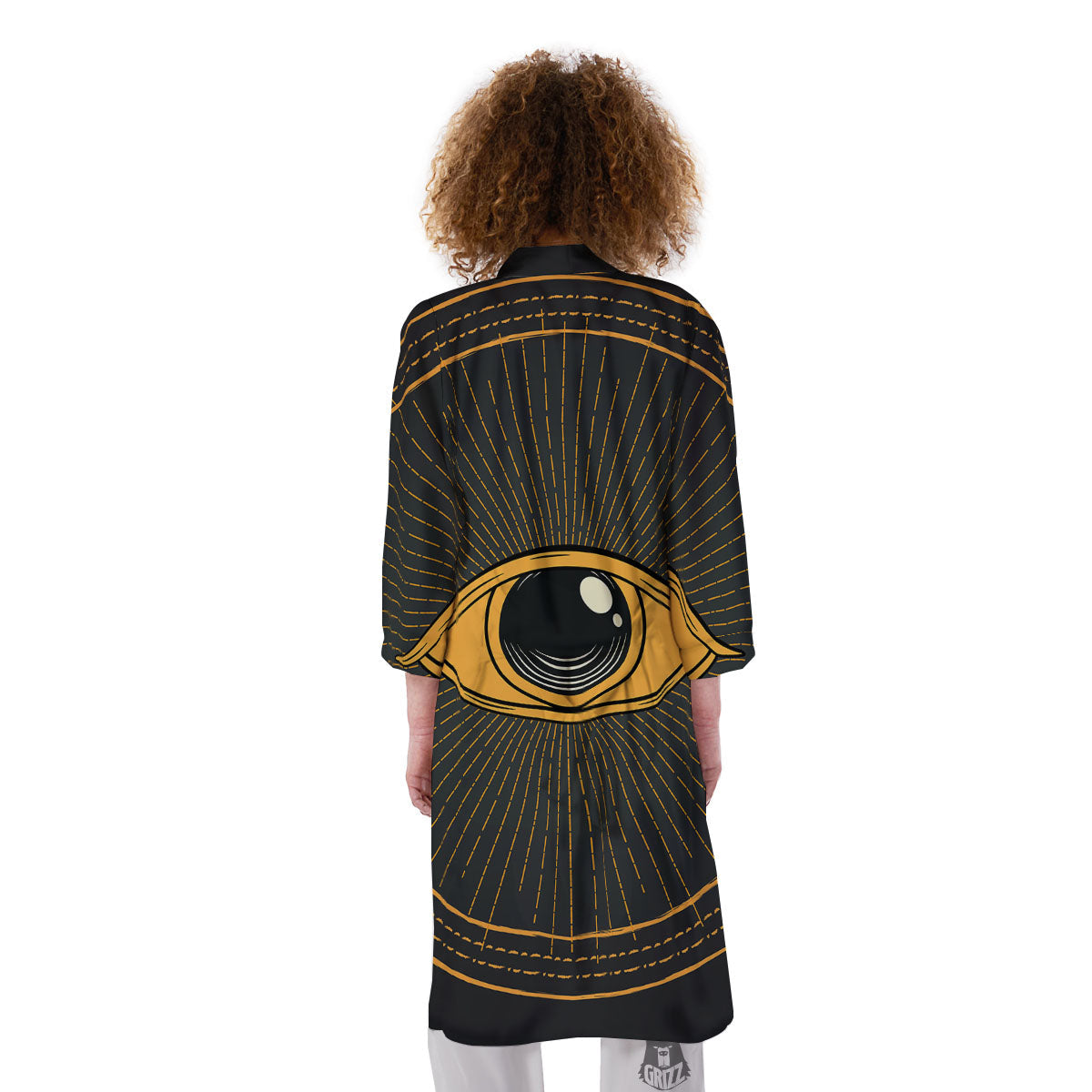 Eye Of Providence Illuminati Print Kimono-grizzshop