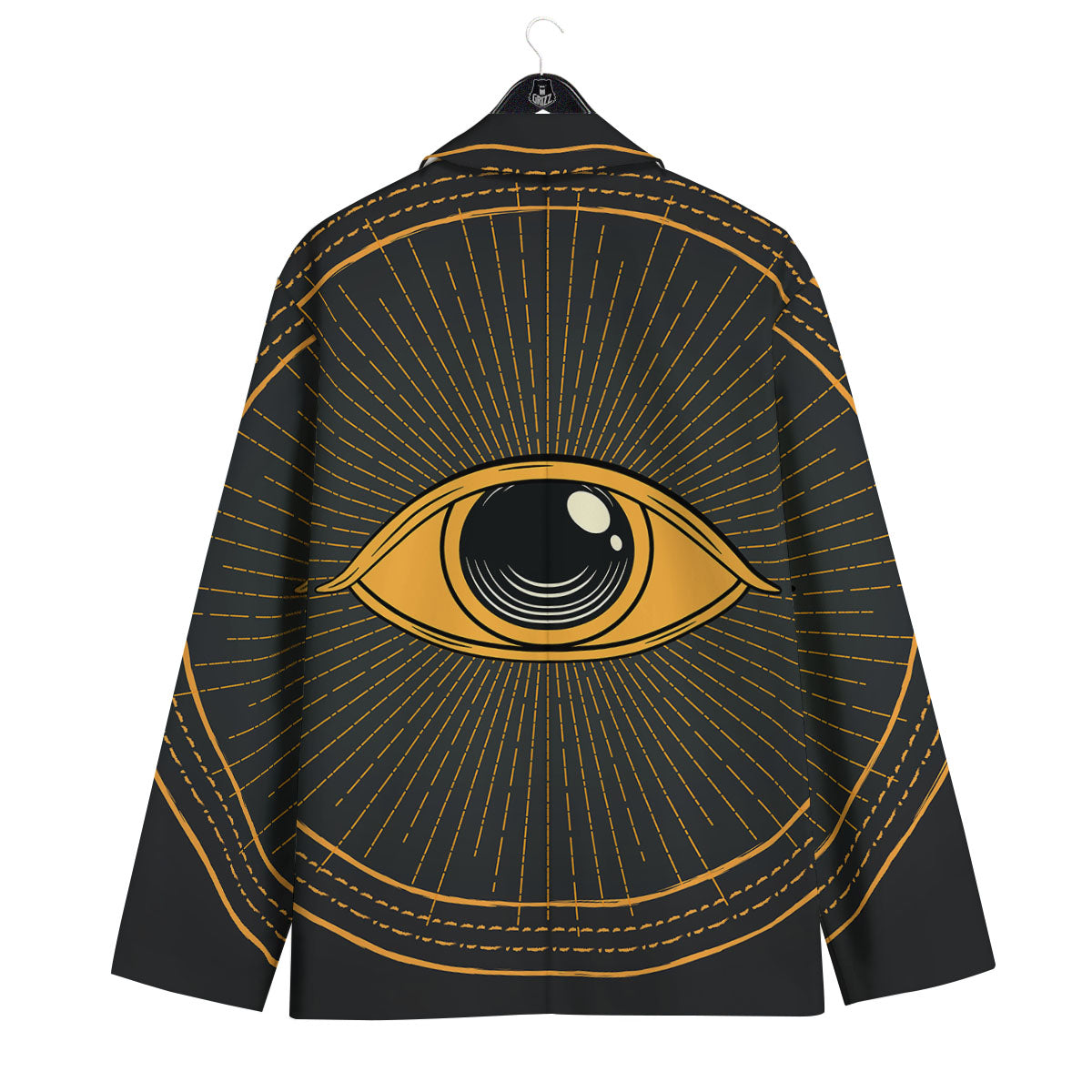Eye Of Providence Illuminati Print Men's Sport Coat-grizzshop
