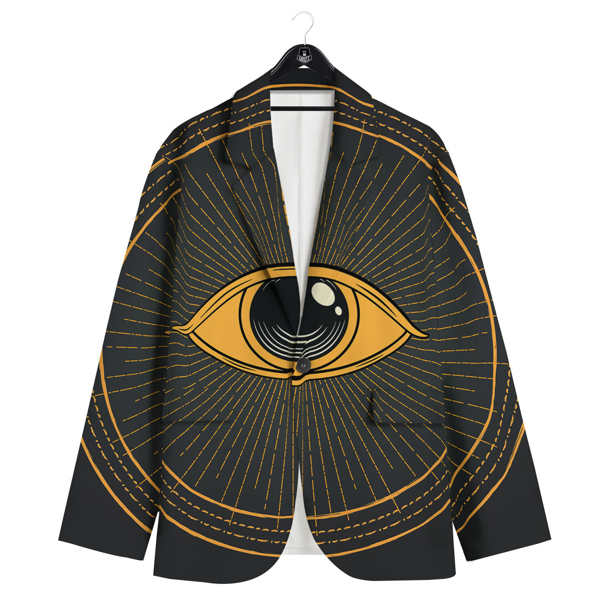 Eye Of Providence Illuminati Print Men's Sport Coat-grizzshop