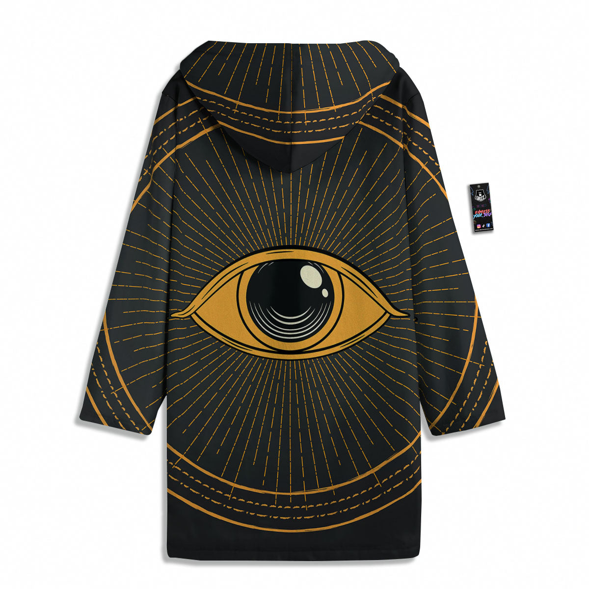 Eye Of Providence Illuminati Print Men's Windbreaker Jacket-grizzshop