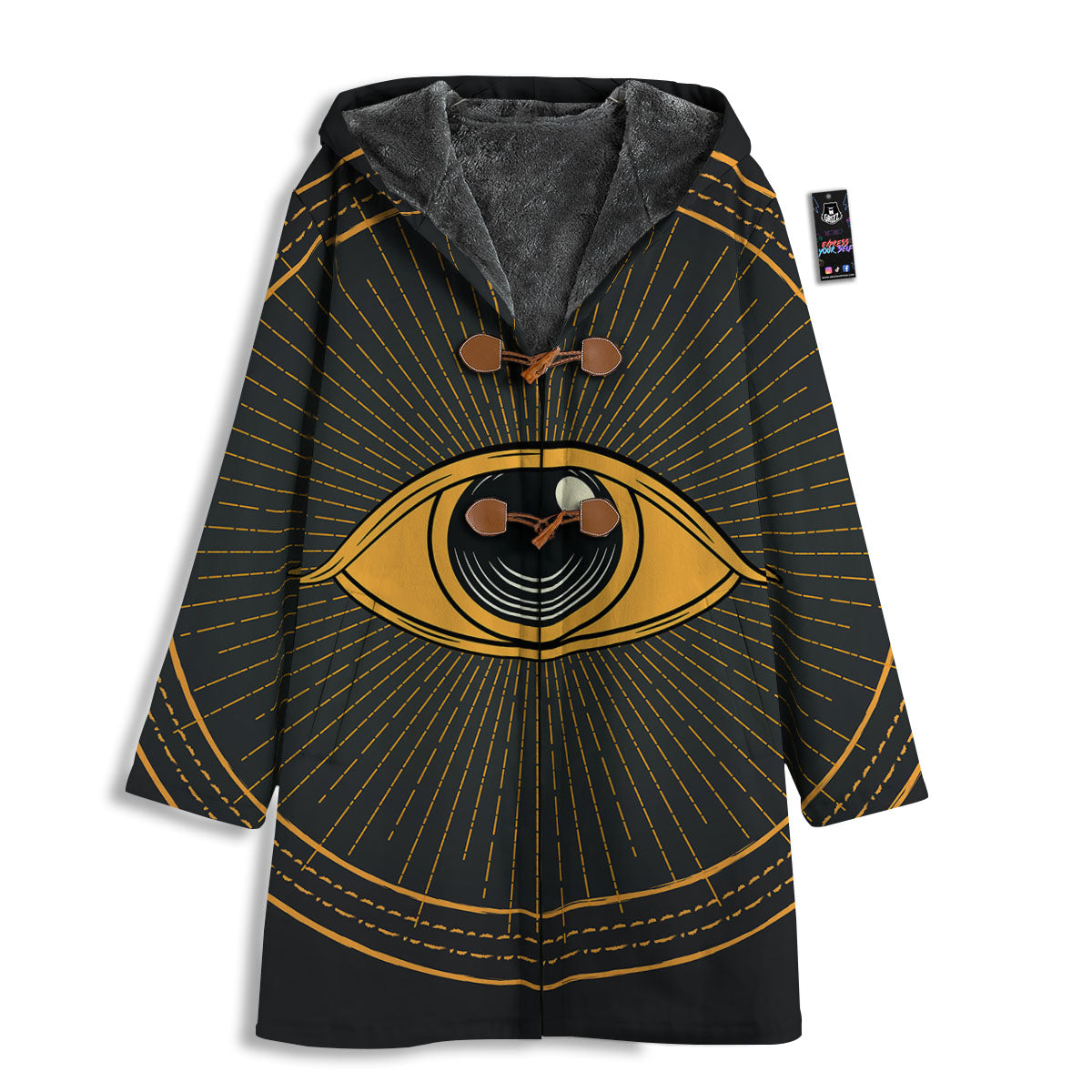 Eye Of Providence Illuminati Print Men's Windbreaker Jacket-grizzshop