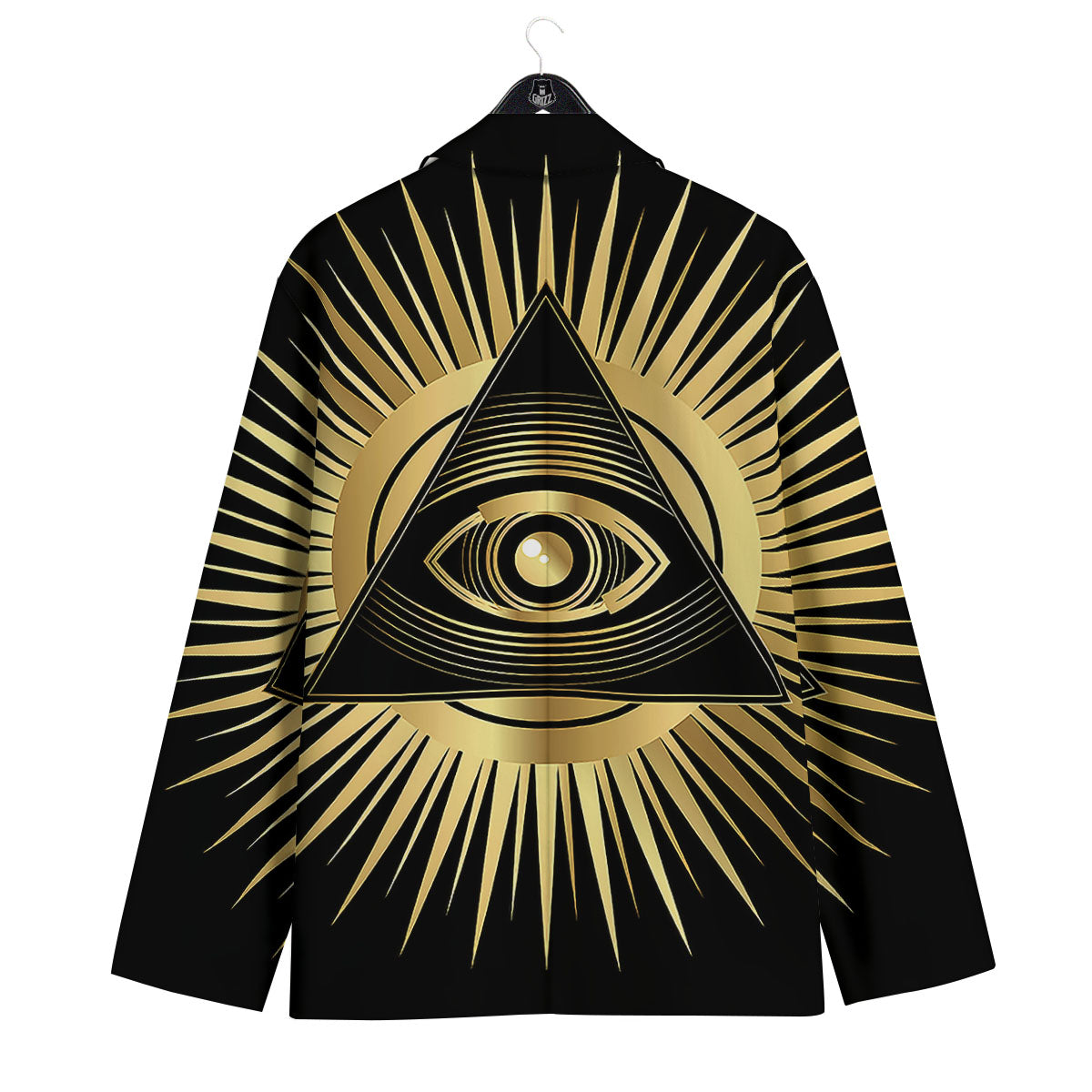 Eye Of Providence Symbol Illuminati Print Men's Sport Coat-grizzshop