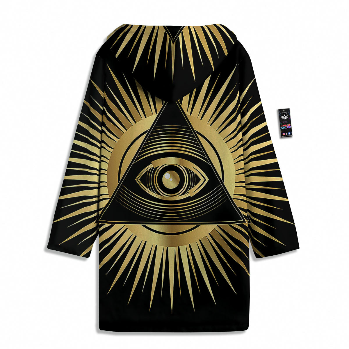 Eye Of Providence Symbol Illuminati Print Men's Windbreaker Jacket-grizzshop