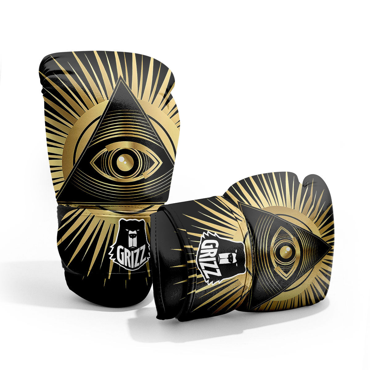 Eye Of Providence Symbol Illuminati Print Pro Boxing Glove