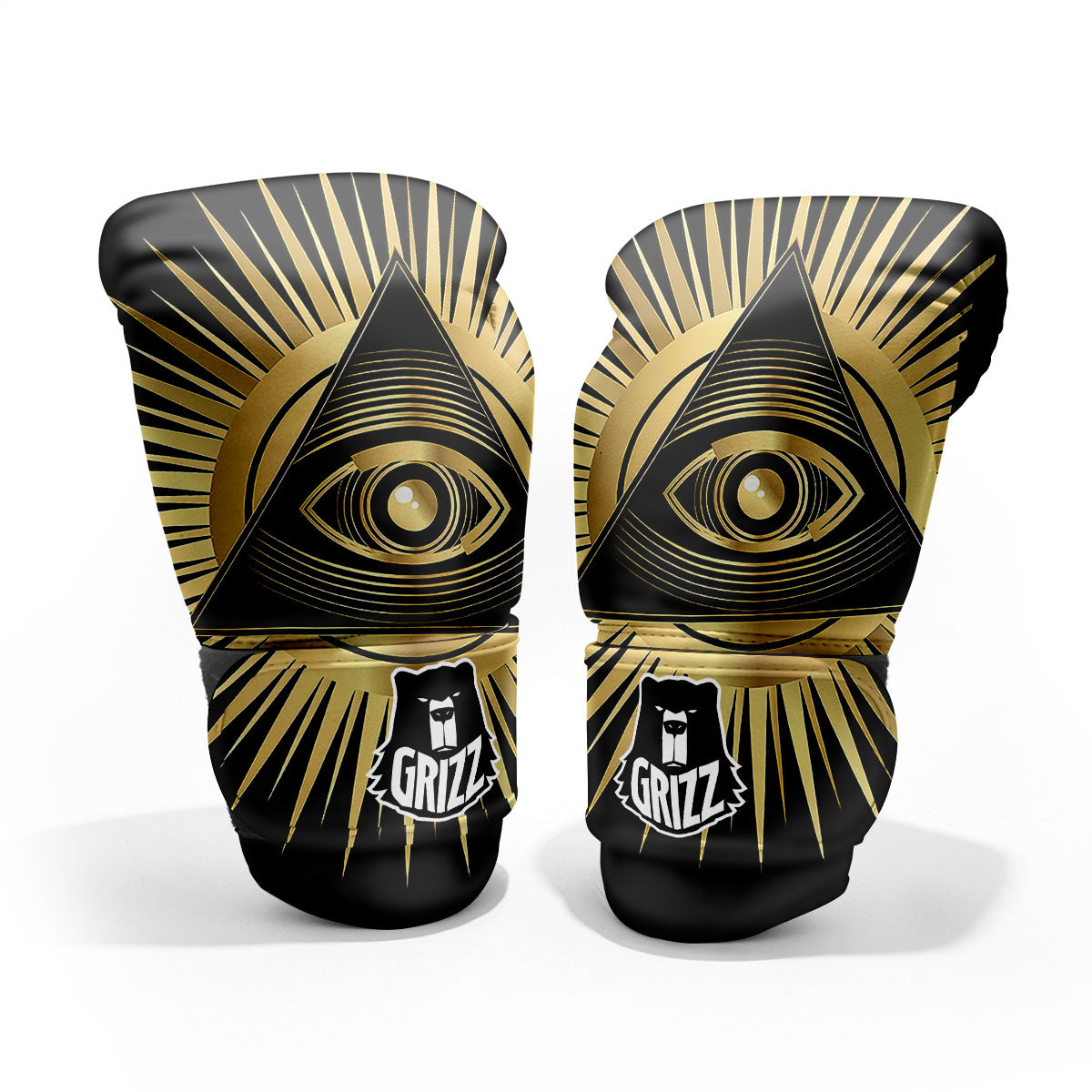 Eye Of Providence Symbol Illuminati Print Pro Boxing Glove