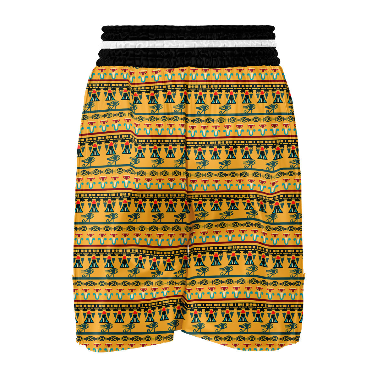 Eye of Horus Aztec Print Pattern Boxing Shorts-grizzshop