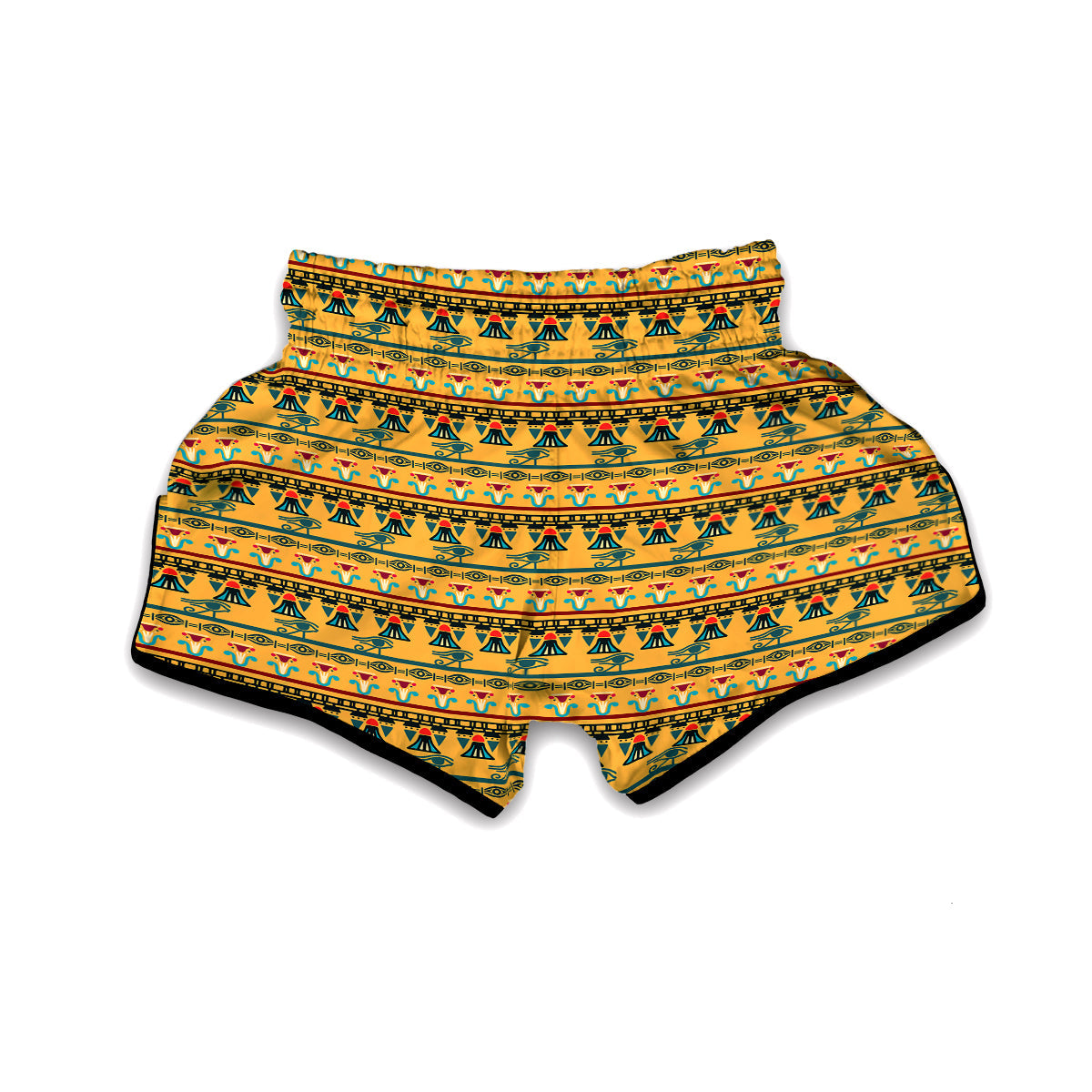 Eye of Horus Aztec Print Pattern Muay Thai Boxing Shorts-grizzshop