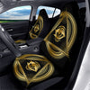 Eye of Providence Gold And Black Print Car Seat Covers-grizzshop