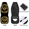 Eye of Providence Gold And Black Print Car Seat Covers-grizzshop