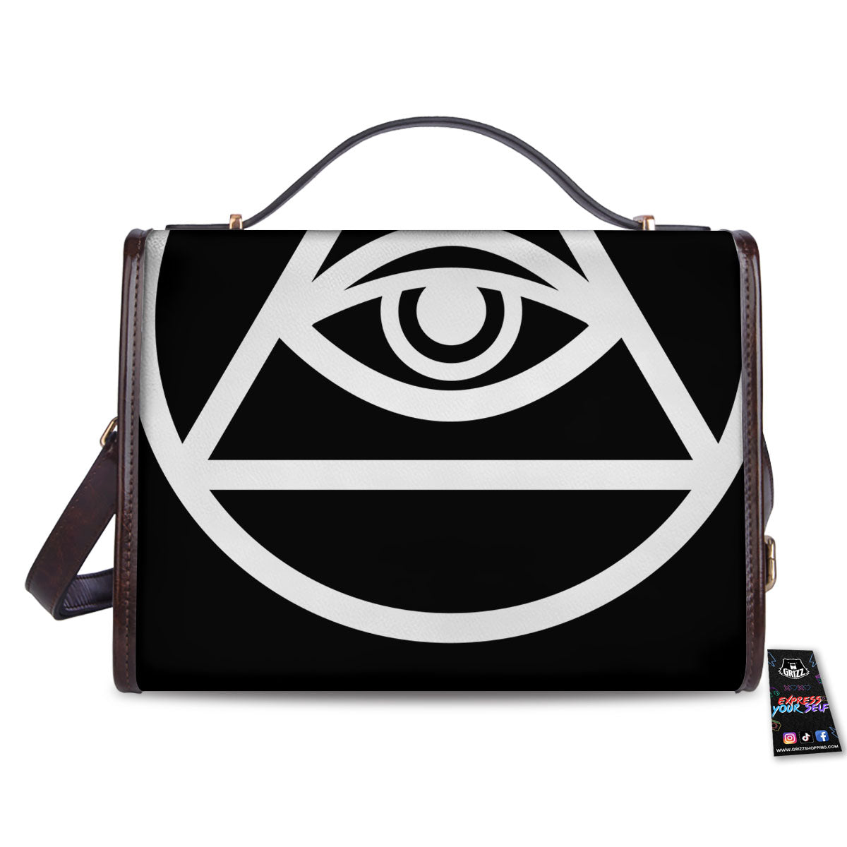 Eye Illuminati Print Women's Satchel Bag