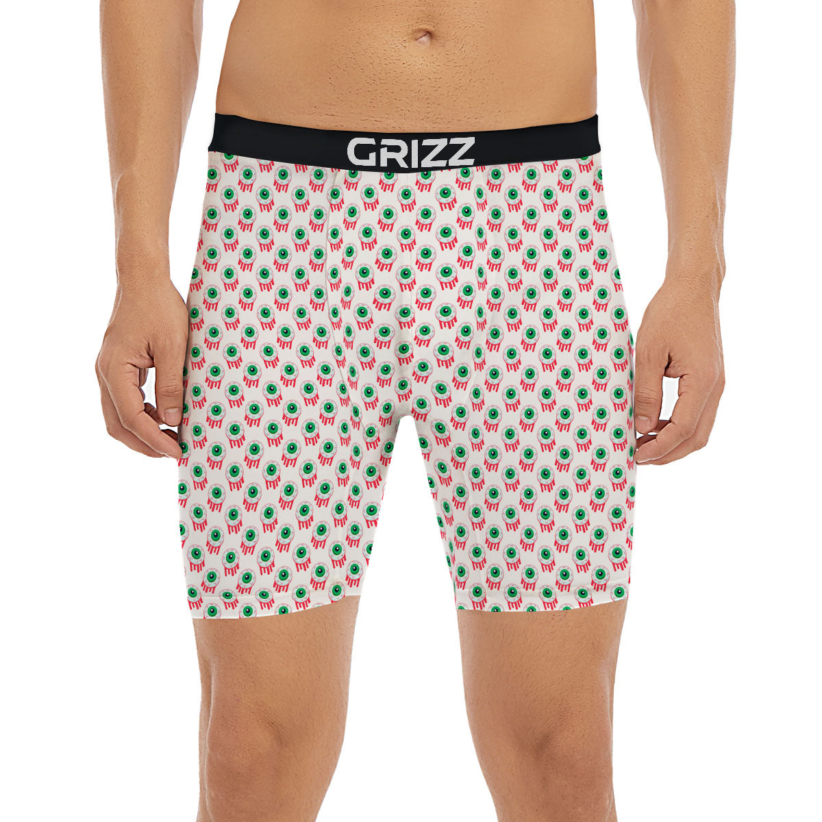 Eyeball Bloody Print Pattern Boxer Briefs-grizzshop